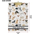 thumbnail image 2 of RYLABLUE Dogs Clipboard Hardboard Wood Nursing Clip Board and Pull for Standard A4 Letter 13x9 inches, 2 of 5