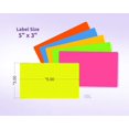 thumbnail image 3 of NextDayLabels 500 Rectangle Stickers (3"" x 5"") - Color Coding Labels Roll - Moving Labels for Boxes Colored Inventory Stickers for Packing Organizing and Storage (Fluorescent Pink), 3 of 5