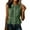 A1 Green, variant on Cooling Tank Tops for Women Peter Pan Collar Ruffle Strap Peplum Top Button Front Flared Hem Vest V Neck Crop Loose Fit Cami Flowy Work Vests Tunic Top Y2K Cute Relaxed Fit Camisole Workout Tee