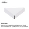 thumbnail image 3 of Uxcell Adjustable Cardboard Corner Protector, Cardboard Edges Protector 6x6x2.2cm for Packing, Shipping Pack of 40 White, 3 of 5