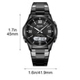 thumbnail image 3 of YiJuHui Unisex Quartz Watch Waterproof Stainless Steel Wristwatch with Calendar for Men Women Business Casual Fashion Daily Office Wear, 3 of 9