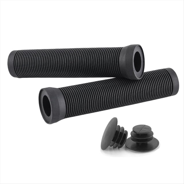 Puños de Bicicleta de 22 mm, Puños de Bicicleta de Carretera, Antideslizantes, Amortiguadores, Tapón de Extremo de Manillar, Pieza de Bicicleta, Color Negro