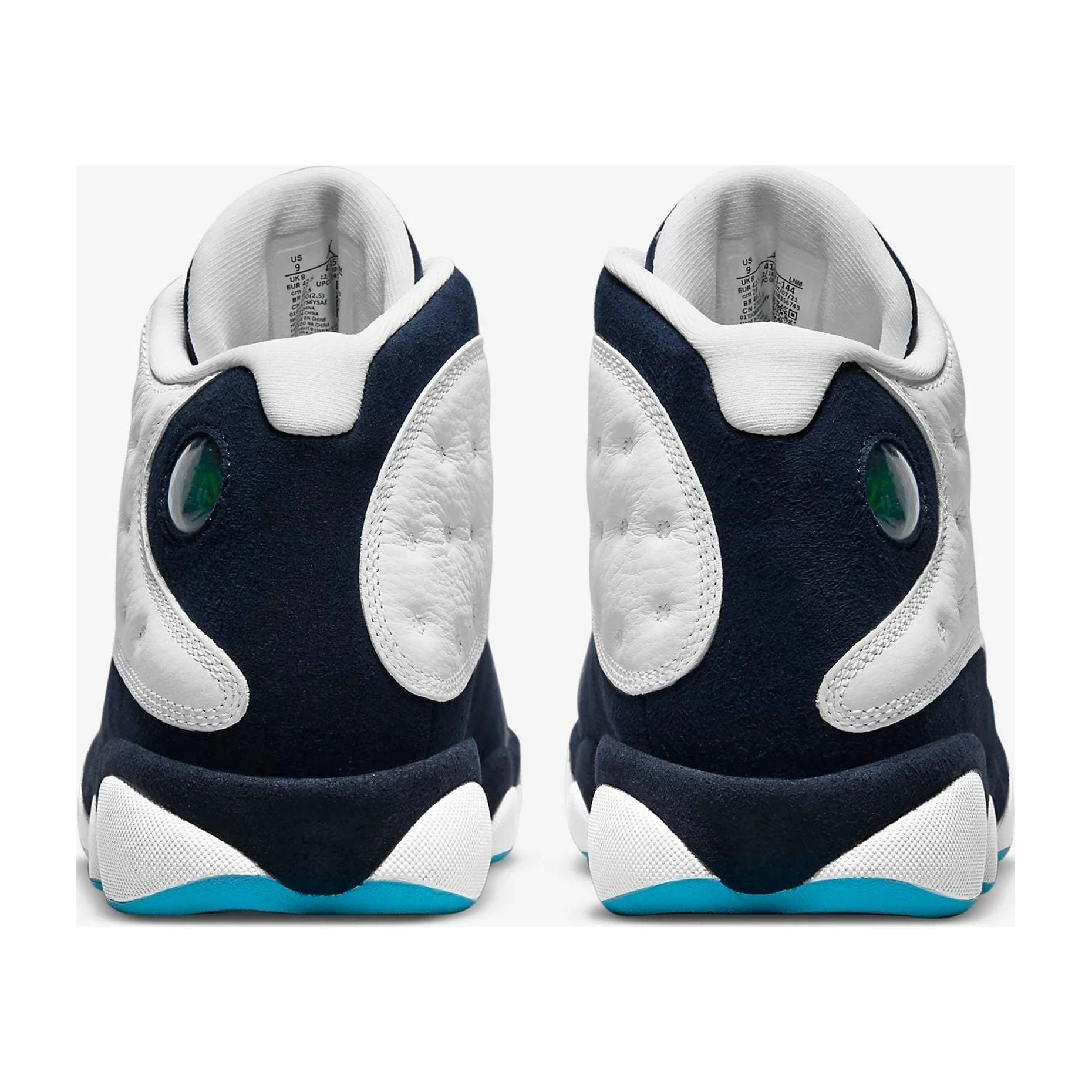 Jordan 13 Retro Obsidian White Blue Basketball Shoes 414571 144