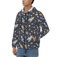 thumbnail image 3 of Kdxio Space Cars Print Men Hoodies Casual Hoodies for Men with Zip Pockets Full Zip Long Sleeve Sweatshirt Sports Hooded Jacket-Large, 3 of 5
