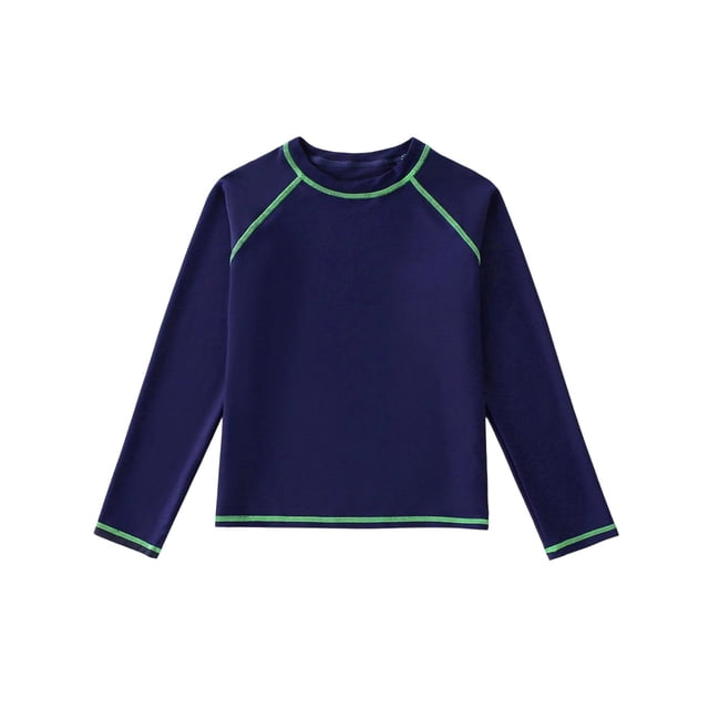 Sun Protection Sleeves Long Sleeve Top for Boys Solid Color Breathable Kids Shirt 4 12 Years