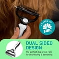 thumbnail image 2 of Grooming Brush Maxpower Planet Pet, rastrillo para subpelo de doble cara para mascotas, 2 of 9