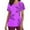 Purple, variant on Alkepwun Halloween Scrubs Women's V-Neck Short Sleeve Funny Halloween Spider Web Printed Holiday Scrub Tops