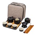 thumbnail image 3 of Juego de de viaje portátil de cerámica, juego de chino Juego de tetera de cerámica hecha a mano tazas de , tetera, colador de , bandeja de y bolsa de viaje Baoblaze Copas de Kung Fu, 3 of 8