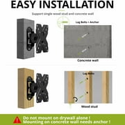 USX MOUNT TV Wall Mount 10"-26" TVs & Monitors, Tilt and Swivel Monitor Mount Max VESA 100x100mm, 22 lbs