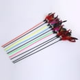 thumbnail image 3 of Funny Large Size Pet Cat Teaser Feather With Bell Interactive Toy Random Color, 3 of 5