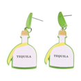 thumbnail image 2 of QIQUWOHUL Mexican Carnival Earrings Stud Earrings Hat Violin Colorful Print Simple Fashion Geometric Earrings Earrings Accessories Female, 2 of 4