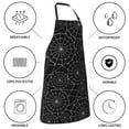 thumbnail image 6 of Bingfone Spider Web Black Apron Gifts For Men, Women Professional Grade Chef Apron For Kitchen,Bbq & Grill, 6 of 8
