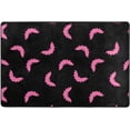 thumbnail image 4 of Dreamtimes Halloween Pink Bat Silhouette Non-Slip Area Rug 36"x24", Black Cartoon Floor Carpet Comfort Floor Mats Decor for Indoor Front Porch,Living Room, Bedroom,Kitchen, 4 of 7