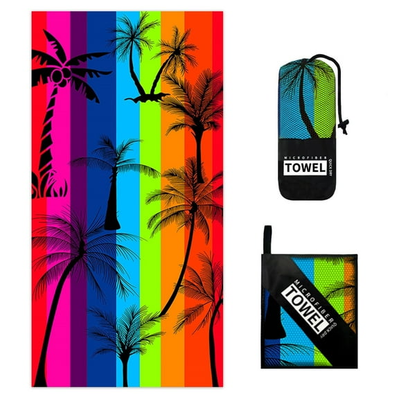 PHIGZNT Turkish Beach Towel Oversized 30x60 100% Cotton Sand Free Quick Dry Swim Towel Extra Large Light Travel Towel for Adults Beach Accessories Gifts - Dark Coral
