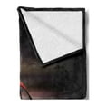 thumbnail image 2 of Cars Soft Flannel Fleece Blanket, Rear View of a Futuristic Sports Car Motion Power Transportation Vehicle Sublime Theme, Cozy Plush for Indoor and Outdoor Use, 70" x 90", Red Black, by Ambesonne, 2 of 5