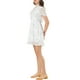 thumbnail image 4 of Vestido de camisa floral de manga corta con cuello vuelto para mujer INSPIRE CHIC L Blanco, 4 of 5