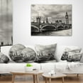 thumbnail image 3 of Designart Wonderful View of Westminster Bridge - Cityscape Throw Pillow - 16x16, 3 of 4
