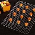 thumbnail image 3 of LNGOOR 2 Pcs Stainless Steel Cooling Rack 9.8” x 7.5”  Baking Cooking Roasting Grilling Rack for Cookies  Bread  Cakes, 3 of 7
