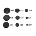 thumbnail image 2 of Red Hound Auto 250 Piece Flush Mount Black Hole Plug Assortment for Auto Body and Sheet Metal Assorted Sizes for 1/4, 3/8, 1/2, 3/4, 1, 1-1/4, 1-1/2, 1-3/4 and 2 Inch Holes, 2 of 5