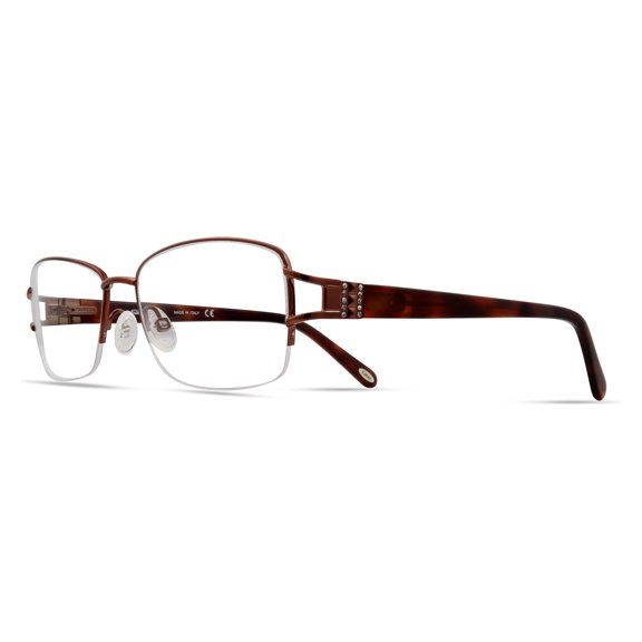 Emozioni 4388 Semi-Rimless Cat Eye/Butterfly Brown Eyeglasses