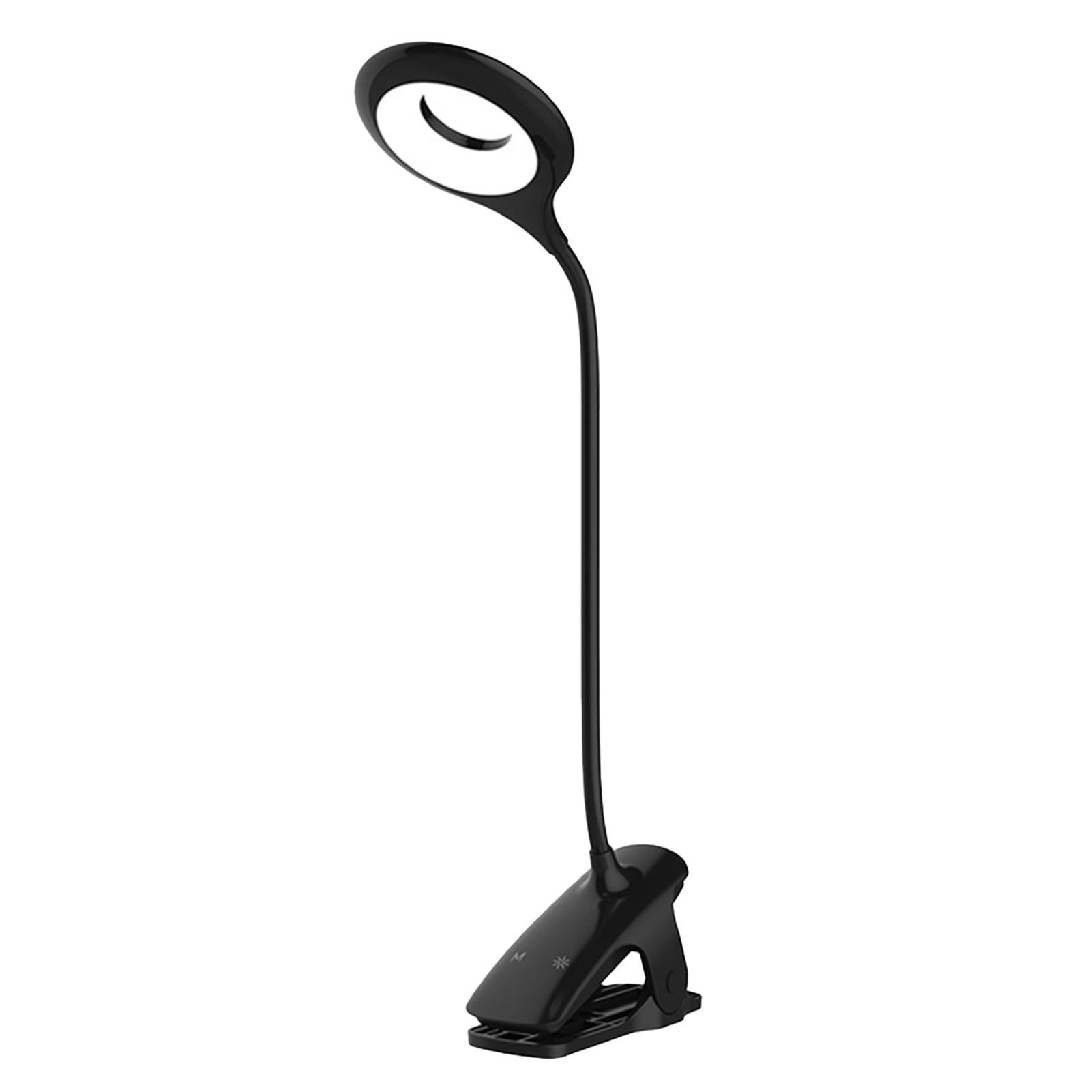 Black or White Mini Desk Lamp Clip On Book Reading Light 12cm 