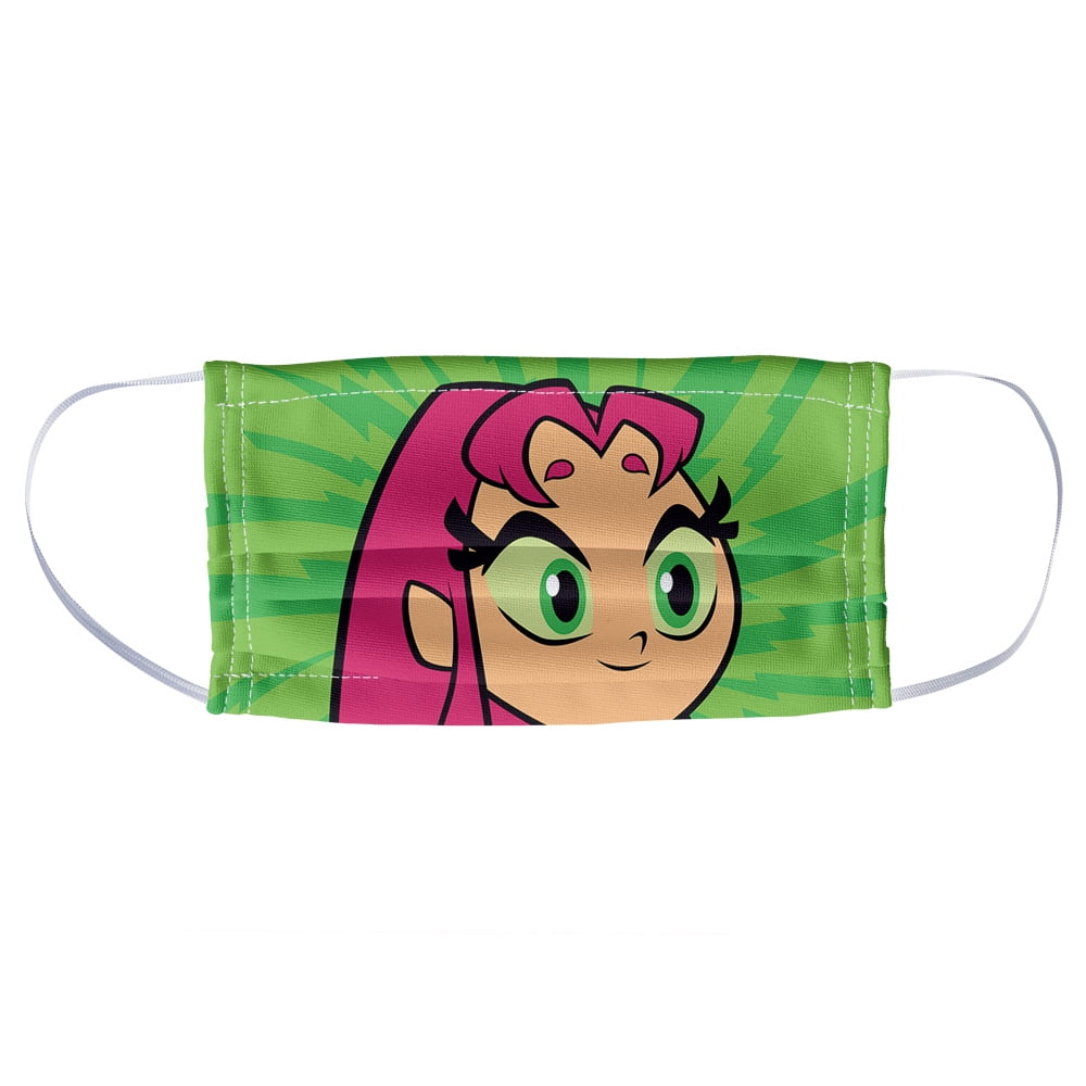 Teen Titans Go! Starfire Pattern 1-Ply Reusable Face Mask Covering, Unisex
