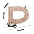 thumbnail image 3 of OEFNTAC USB Heated Toilet Seat Cover Plush Faux Fur with 5 Temperature Settings Timer for Winter Bathroom, 3 of 6