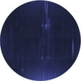 thumbnail image 1 of Ahgly Tapis Rond Lavable en Machine Intérieur Transitionnel Bleu Nuit, 3 Pieds Rond, 1 of 7