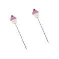 thumbnail image 1 of 2pcs Stainless Steel Cake Tester Love Dot Pattern Biscuits Baking Test Needle Diy Baking Tool For Cake Bread Muffin, 1 of 3