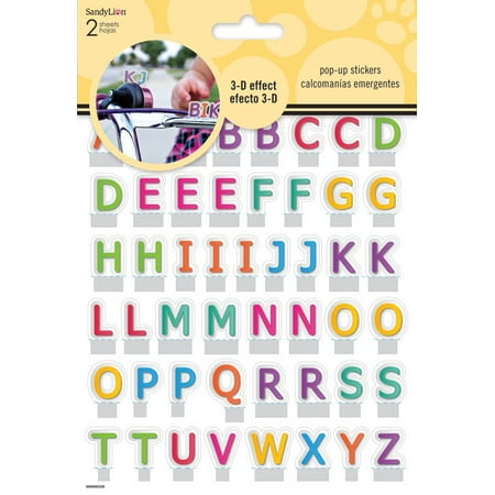 Sticker Pop-Up - Alphabet 3D New Toys Games st5144 - Walmart.com