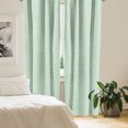 thumbnail image 2 of Ambesonne Tropical Window Curtains, Exotic Pineapples Beach, Each 28" W x 63" L, Mint Green White, 2 of 3