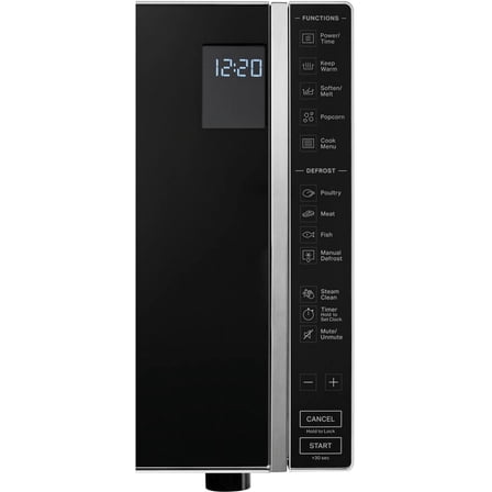 1.1 Cu. Ft. Countertop Microwave - 900W, 10 Power Levels, 6 Pre-Set Menus, Digital Display, Silver