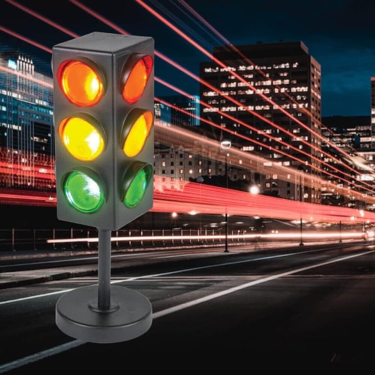 Novelty Traffic Light Lamp Traffic Light Table Lamp For Kids, 1 PC,