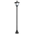 thumbnail image 1 of Single Solar Lamp Post Garden Solar-Powered LED Streetlight Style Outdoor Light Waterproof 5-6 Hours with Base for Lawn Pathway Walkway 47"H, Black, 1 of 7