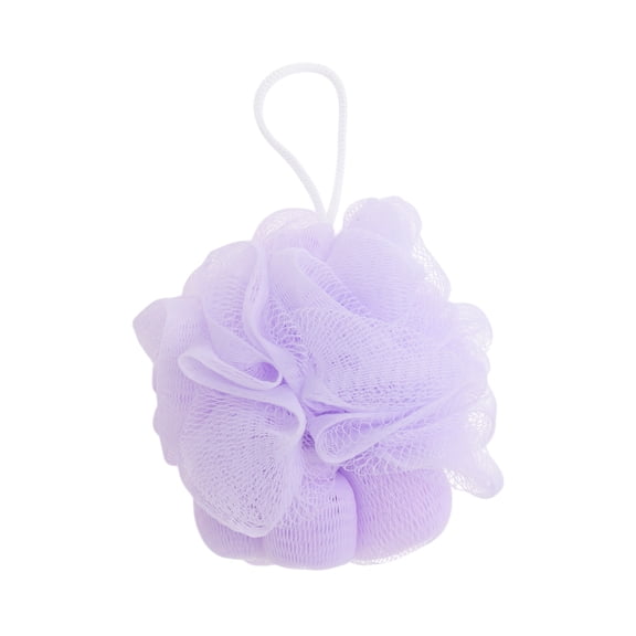 Unique Bargains 1pc Plum Bossom Bath Shower Loofah Sponge Purple