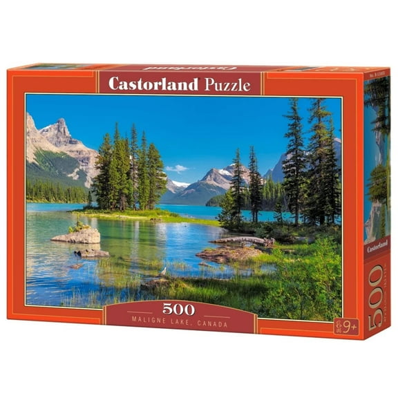 500 Piece Jigsaw Puzzle, Maligne Lake, Canada, Jasper National Park, Landscape, Adult Puzzle, Castorland B-53803