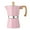 Pink, variant on Shoreew Moka Pot Espresso Maker Easy to Clean Stovetop Coffee Percolator Aluminum Italian Design Cuban Coffee Maker for Rich Flavor