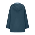 thumbnail image 4 of Women Long Length Raincoats Lightweight Waterproof Rain Jackets Active Outdoor Hooded Windbreaker Jacket with Multi Pockets, 4 of 6