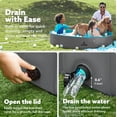 thumbnail image 2 of Piscina plegable Sloosh para perros y niños, color gris, 160 x 30 cm, 2 of 8