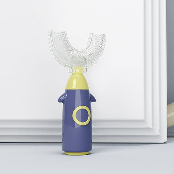 Cepillo de dientes Manual para niños en forma de U, cepillo de dientes de silicona para niños, Carevas Cepillo de dientes