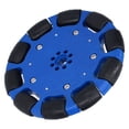 thumbnail image 3 of Rueda omnidireccional robótica, rueda omnidireccional de 100 mm, piezas de robot industrial de neopreno, rueda omnidireccional con rodillo de neopreno, claridad notable, 3 of 8