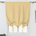 thumbnail image 2 of Nvzi Blackout Tie Up Curtain Thermal Insulated Window Adjustable Balloon Curtain Shade for Small Window Rod Pocket (46 x 63, Black), 2 of 5