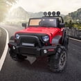 thumbnail image 4 of TOBBI 12V Electric Battery-Powered Open Top SUV Ride On Toy Vehicle, Red, 4 of 6