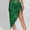 Green, variant on Belly Dance Hip Scarf Skirt Fringe Sequin Wrap Latin Salsa Costume Waist Shawl for Women Performance
