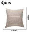 thumbnail image 2 of 4 Uds. Funda de almohada geométrica cojín a cuadros sofá de sala de estar, 2 of 6