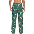 thumbnail image 3 of Xecao Cartoon Poodle Dog Men's Straight Lounge Pajama Pants: The Ultimate in Comfortable Sleepwear, 3 of 9