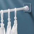 thumbnail image 3 of 2pcs Spring Tension Curtain Rods, STONCEL Cupboard Bars Extendable 15.7-28 inch with 4 Rod Holders, Adjustable Small Curtain Rod for Bathroom Wardrobe Bookshelf DIY Projects (White), 3 of 7