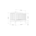 thumbnail image 4 of South Shore Cotton Candy Baby Crib with Adjustable Height, in Sage Green, 4 of 11