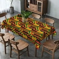 thumbnail image 4 of Kwanzaa Tablecloth Black History Month Decoration Pan Afro African American Heritage Festival Celebration Party Supply Kitchen Dining Room Home Decor (60" x 84"), 4 of 5