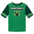 thumbnail image 2 of Minecraft Creeper Raglan Rash Guard and Swim Trunks UPF 50+ Outfit Set Little Kid to Big Kid, 2 of 5